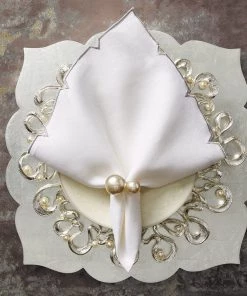 Kim Seybert Fez Placemat In Silver, Set Of 4