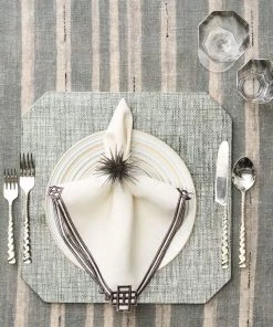 Kim Seybert Napkin Rings Astrid Napkin Ring In Gunmetal, Set Of 4