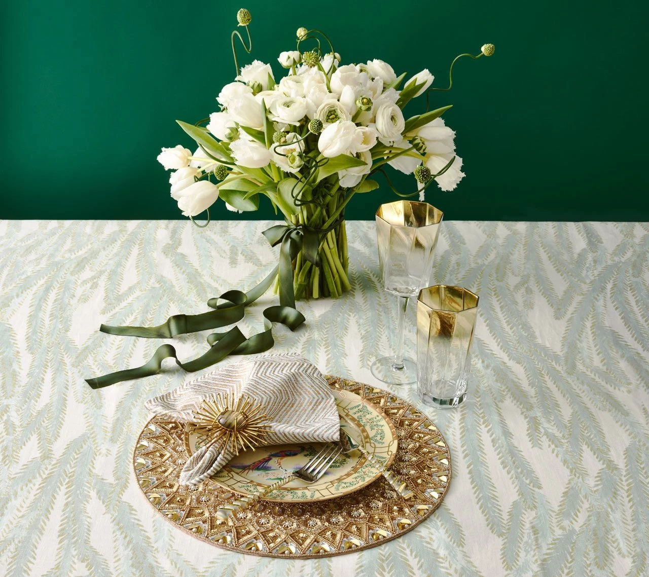 Kim Seybert Helix Goblet In Gold, Set Of 4 Glassware