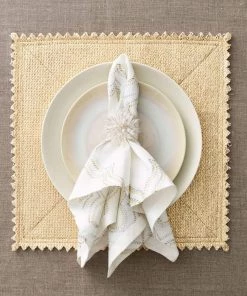 Kim Seybert Stamped Reversible Placemat In Silver & Gold, Set Of 4 Placemats