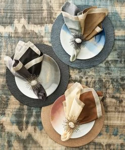 Kim Seybert Croco Placemat In Charcoal, Set Of 4 Placemats