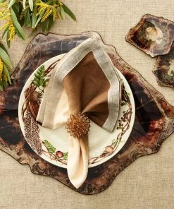 Kim Seybert Placemats Fossil Placemat In Brown & Multi, Set Of 4