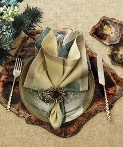 Kim Seybert Placemats Fossil Placemat In Brown & Multi, Set Of 4