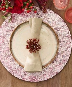 Kim Seybert Brilliant Napkin Ring In Red, Set Of 4 Napkin Rings