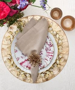 Kim Seybert Laurel Charger In Gold & Silver, Set Of 4