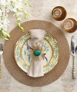 Kim Seybert Placemats Pavé Placemat In Gold, Set Of 4