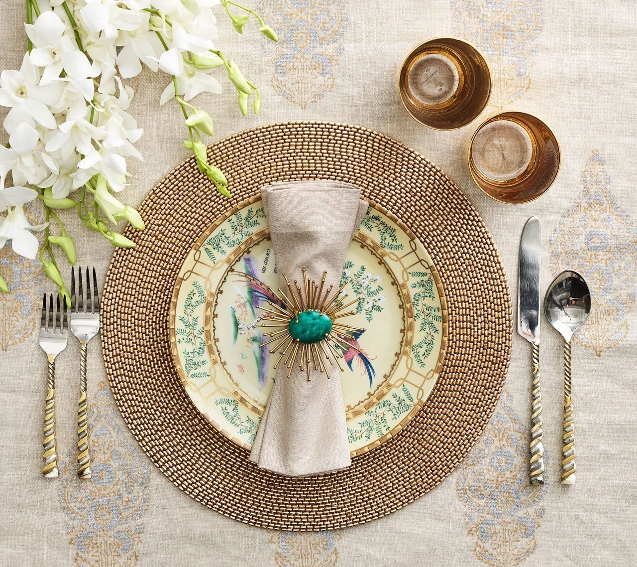 Kim Seybert Placemats Pavé Placemat In Gold, Set Of 4