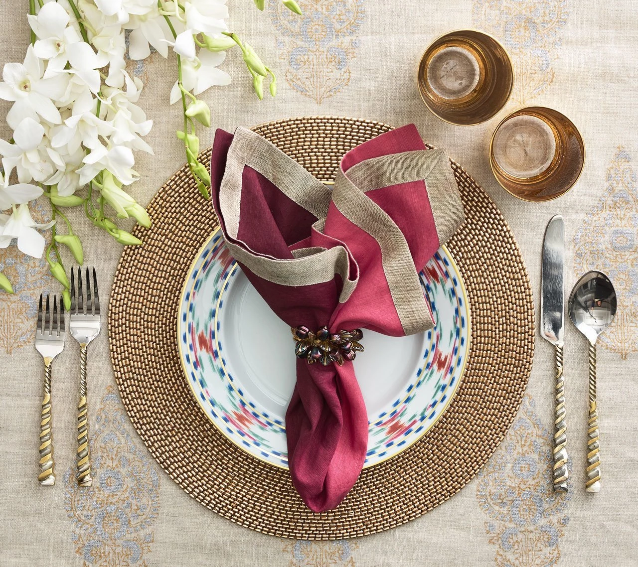 Kim Seybert Placemats Pavé Placemat In Gold, Set Of 4