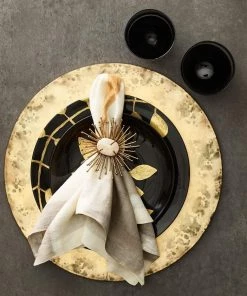 Kim Seybert Solstice Placemat In Gold, Set Of 4 Placemats