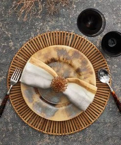 Kim Seybert Spoke Placemat In Brown, Set Of 4