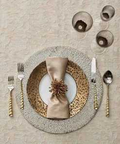 Kim Seybert Brilliant Napkin Ring In Gold, Set Of 4 Napkin Rings