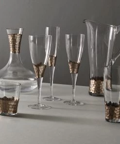 Kim Seybert Paillette Tumbler In Platinum, Set Of 4 Glassware
