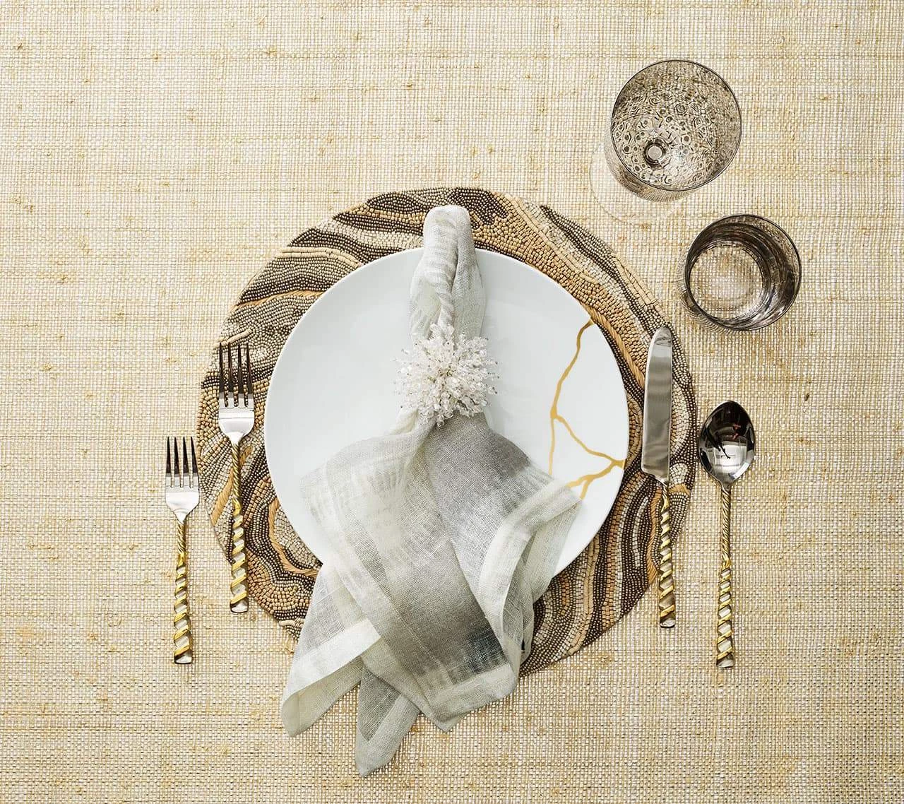 Kim Seybert Brilliant Napkin Ring In Clear, Set Of 4