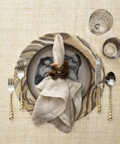 Kim Seybert Chambray Gauze Napkin In Natural, Set Of 4