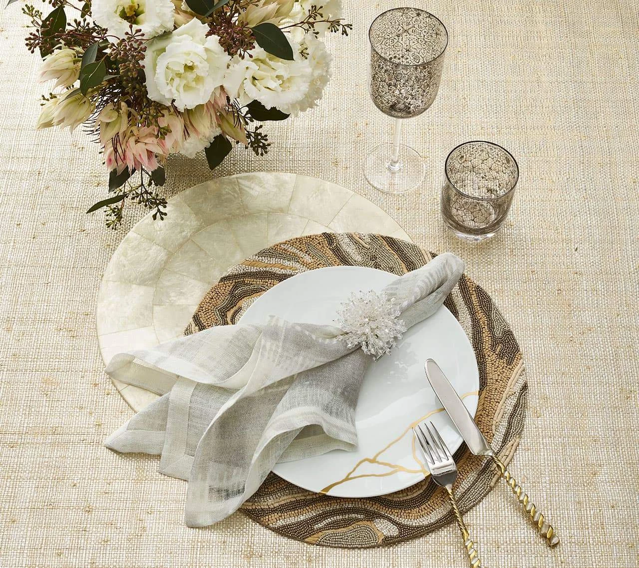 Kim Seybert Brilliant Napkin Ring In Clear, Set Of 4