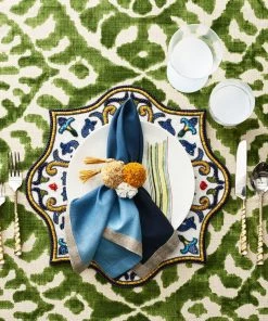 Kim Seybert Dip Dye Napkin In Navy & Blue, Set Of 4 Napkins