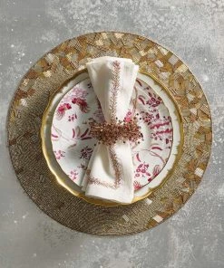 Kim Seybert Spray Napkin Ring In Multi, Set Of 4