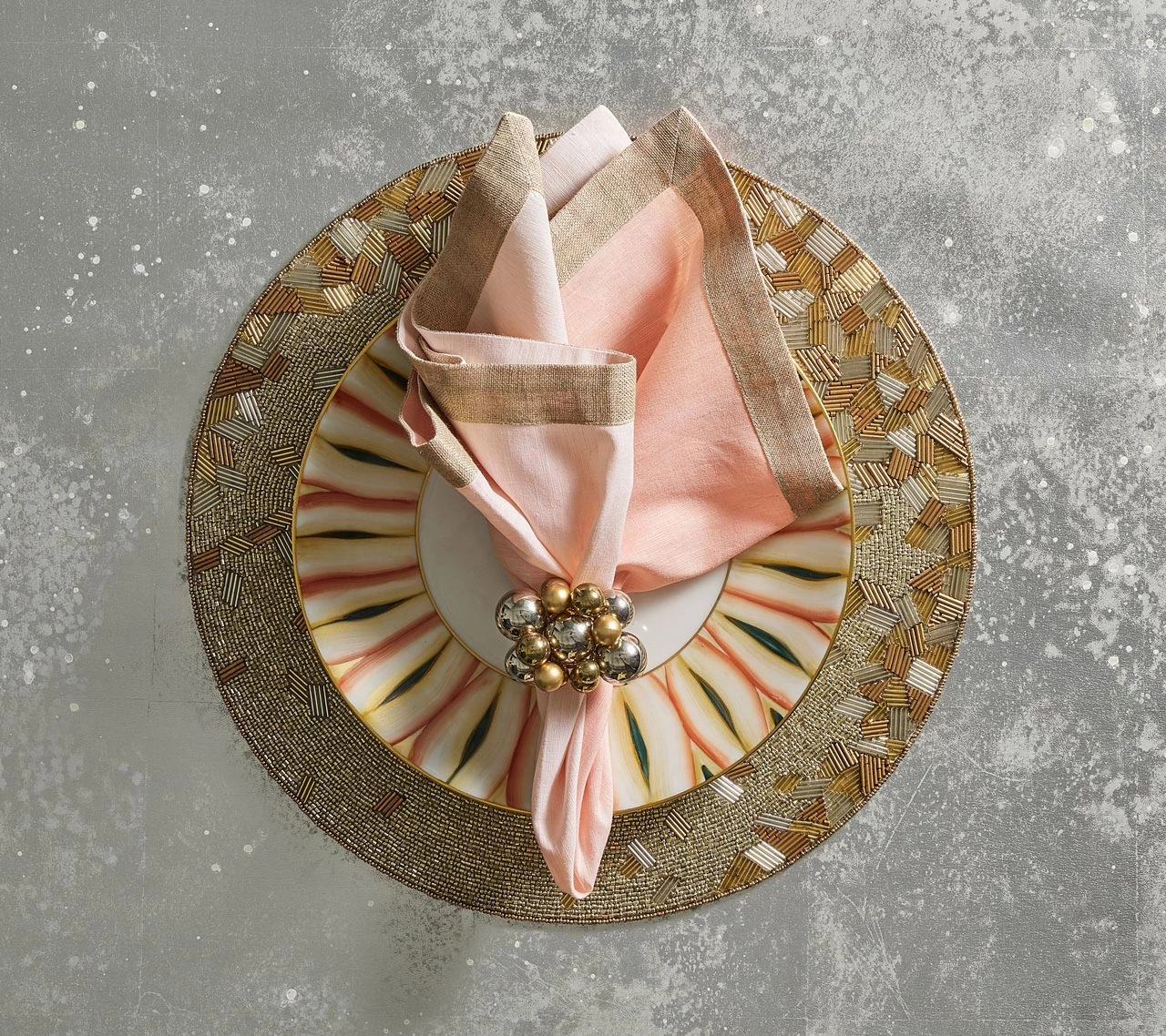 Kim Seybert Napkin Rings Bauble Napkin Ring In Gold & Silver, Set Of 4