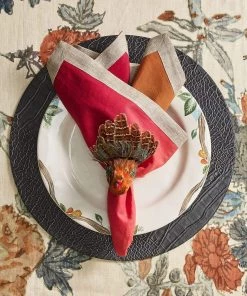 Kim Seybert Gobble Napkin Ring In Multi, Set Of 4 Napkin Rings