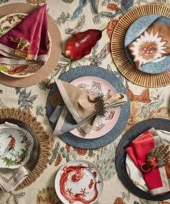 Kim Seybert Gobble Napkin Ring In Multi, Set Of 4 Napkin Rings