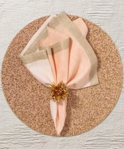 Kim Seybert Starburst Napkin Ring In Gold, Set Of 4