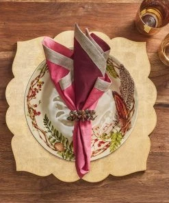 Kim Seybert Dip Dye Napkin In Berry & Plum, Set Of 4