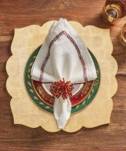 Kim Seybert Fez Placemat In Champagne, Set Of 4 Placemats