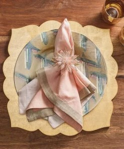Kim Seybert Napkin Rings Constellation Napkin Ring In Blush, Set Of 4