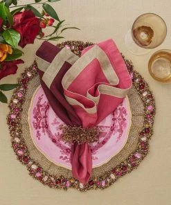 Kim Seybert Spray Napkin Ring In Multi, Set Of 4