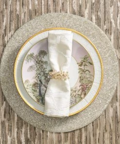 Kim Seybert Vermicelli Placemat In Silver & Crystal, Set Of 4