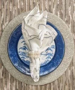 Kim Seybert Vermicelli Placemat In Silver & Crystal, Set Of 4