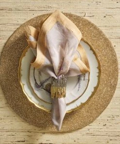 Kim Seybert Napkin Rings Patina Napkin Ring In Gold & Silver, Set Of 4