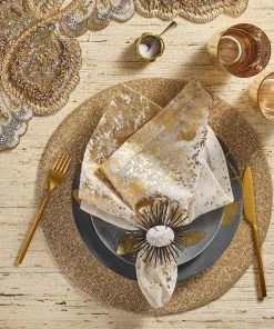 Kim Seybert Placemats Vermicelli Placemat In Champagne, Set Of 4