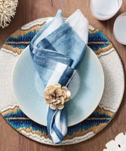 Kim Seybert Napkin Rings Tahiti Napkin Ring In Natural, Set Of 4