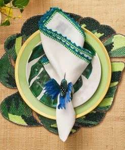 Kim Seybert Belize Placemat In Green, Set Of 4 Placemats