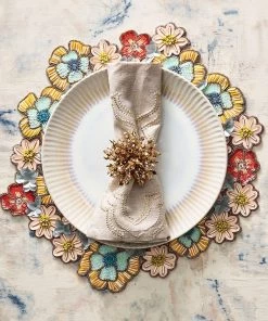 Kim Seybert Brilliant Napkin Ring In Gold, Set Of 4 Napkin Rings