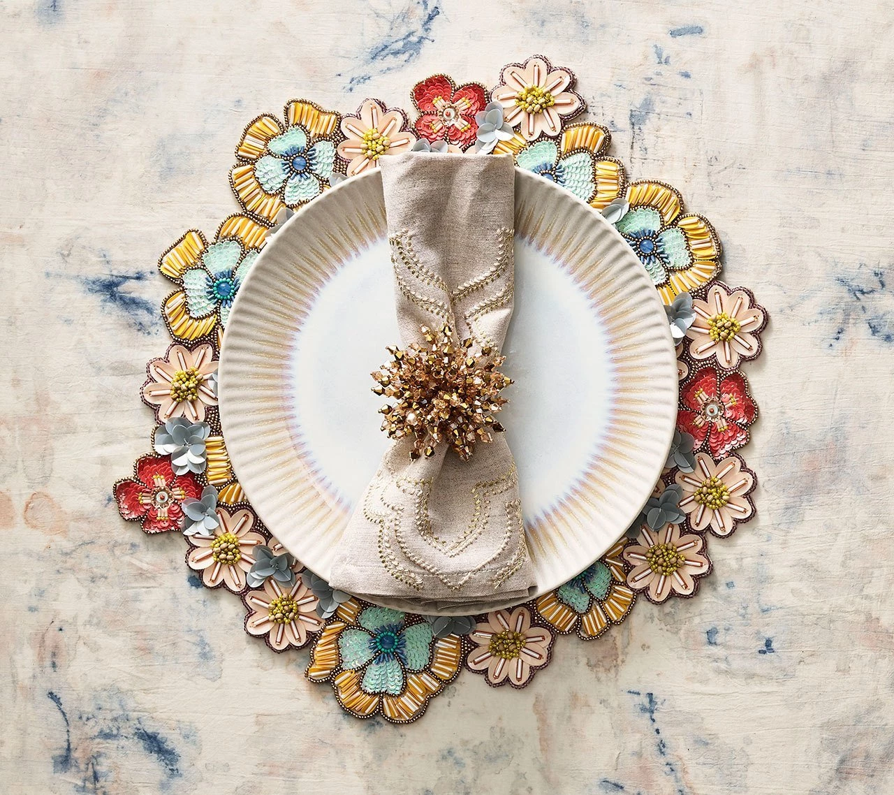 Kim Seybert Brilliant Napkin Ring In Gold, Set Of 4 Napkin Rings