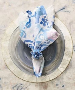 Kim Seybert Round Capiz Placemat In Natural, Set Of 4 Placemats