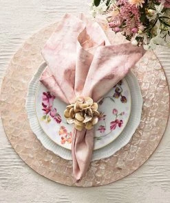 Kim Seybert Boho Napkin In Blush, Set Of 4 Napkins