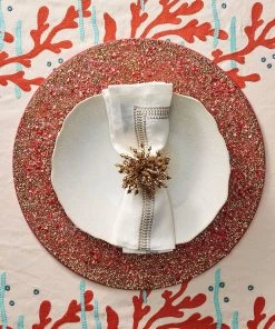 Kim Seybert Brilliant Napkin Ring In Gold, Set Of 4 Napkin Rings