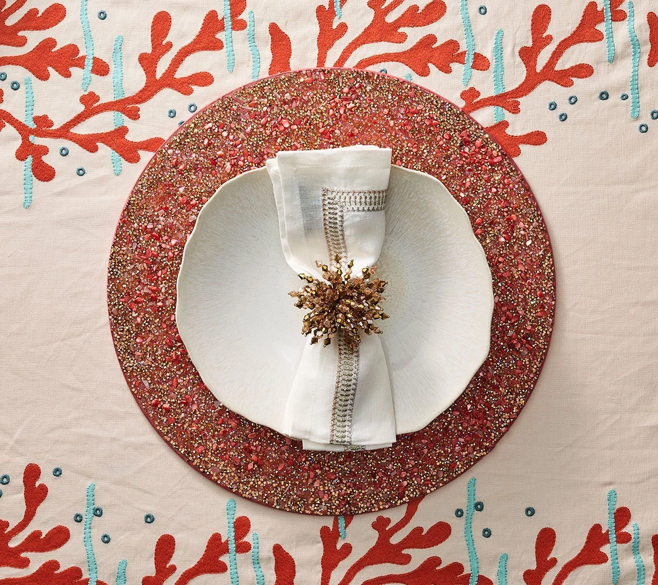 Kim Seybert Brilliant Napkin Ring In Gold, Set Of 4 Napkin Rings