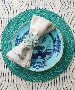Kim Seybert Confetti Placemat In Turquoise, Set Of 4 Placemats
