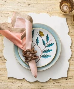 Kim Seybert Napkin Rings Pavilion Napkin Ring In Brown & Gold, Set Of 4