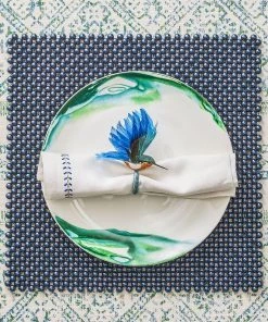 Kim Seybert Pearl Placemat In Navy, Set Of 4 Placemats