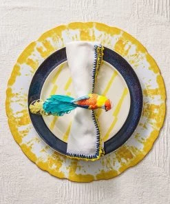 Kim Seybert Rio Napkin Ring In Multi, Set Of 4 Napkin Rings