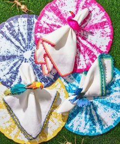 Kim Seybert Flamingo Napkin Ring In Pink & Orange, Set Of 4