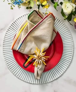 Kim Seybert Placemats Spoke Placemat In White, Set Of 4