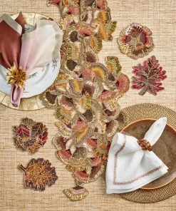 Kim Seybert Aspen Drink Coasters In Multi, Set Of 4 In A Gift Bag