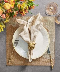 Kim Seybert Placemats Ethereal Placemat In Gold & Silver, Set Of 2