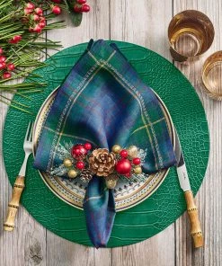 Kim Seybert Placemats Croco Placemat In Emerald, Set Of 4